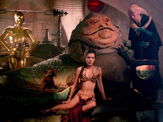 Princesa Leia e Jabba The Hutt