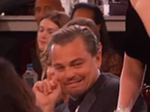 <p>Leonardo DiCaprio vira meme após reação ao anúncio da vitória de Lady Gaga no Globo de Ouro</p>