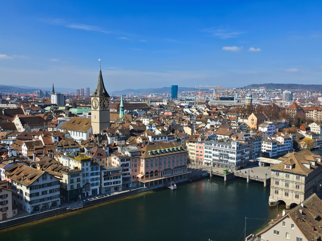 Zurique, na Suíca, foi a segunda cidade melhor colocada em ranking da Mercer