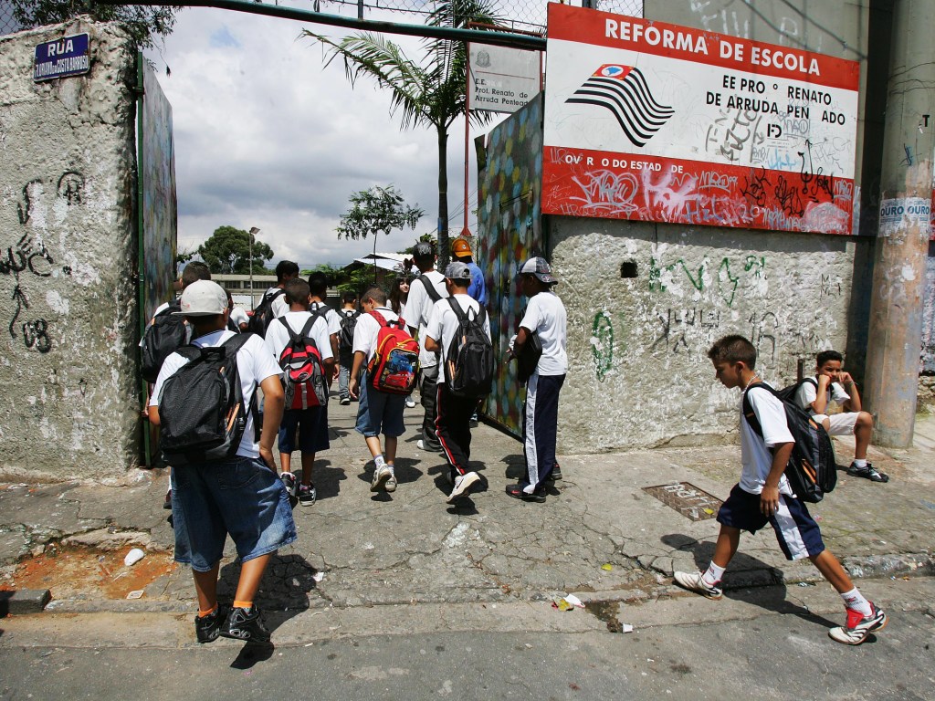 Escola Estadual Renato de Arruda Penteado, que teve a pior nota no Ideb em 2009 - 0,40, na Brasilândia, em São Paulo