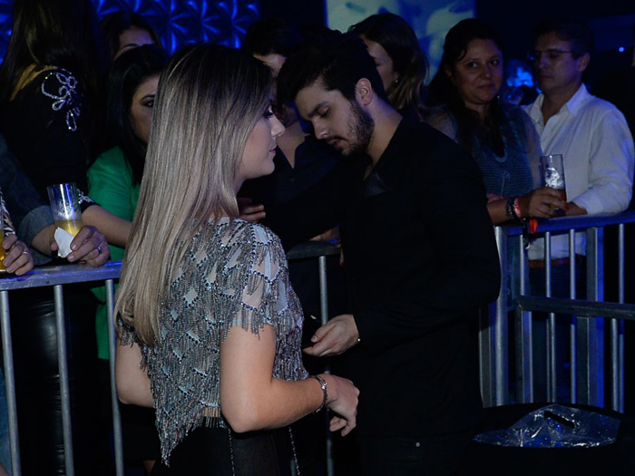 Luan Santana e a ex, Jade Magalhães, em gravação de DVD da dupla Jorge & Mateus, em SP