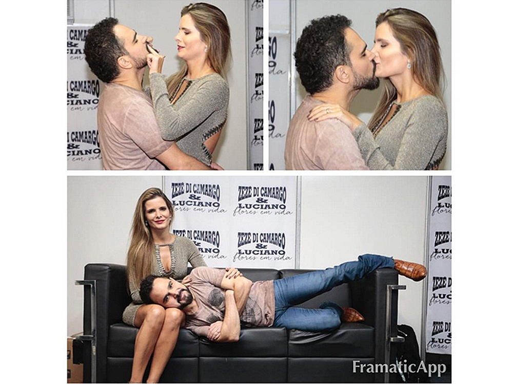 Luciano Camargo posta foto com a esposa Flávia Camargo no Instagram após sofrer acidente
