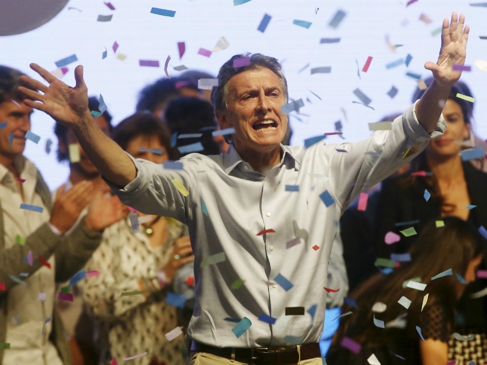 O candidato opositor à Presidência argentina Maurício Macri