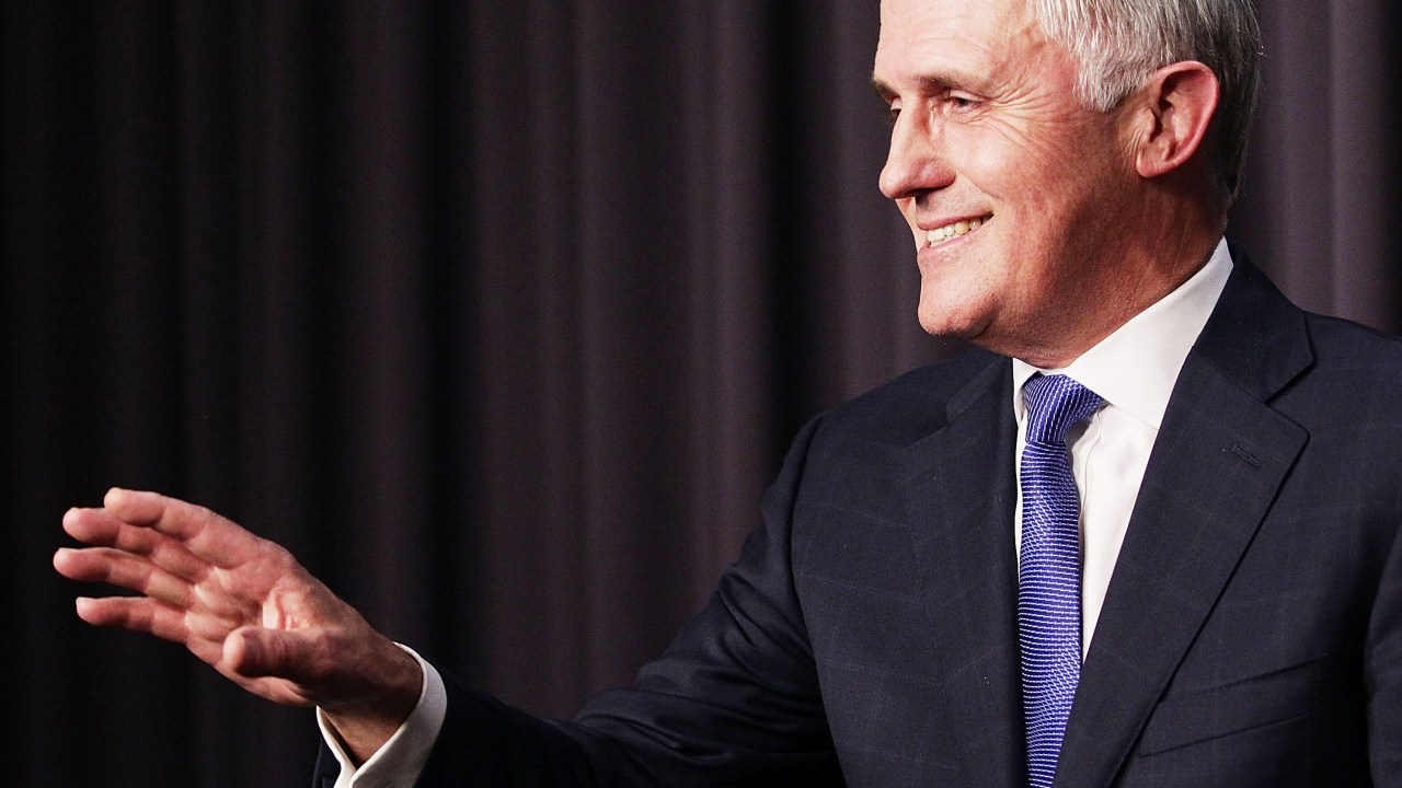 Malcolm Turnbull fala após vencer Tony Abbott e se tornar o novo primeiro-ministro da Austrália