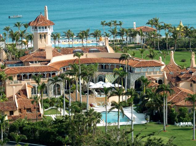 Mar-a-Lago, a mansão do bilionário Donald Trump, candidato à presidência dos Estados Unidos, em Palm Beach, Florida