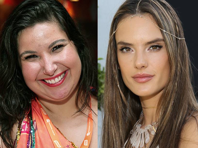 A atriz Mariana Xavier e a modelo Alessandra Ambrósio