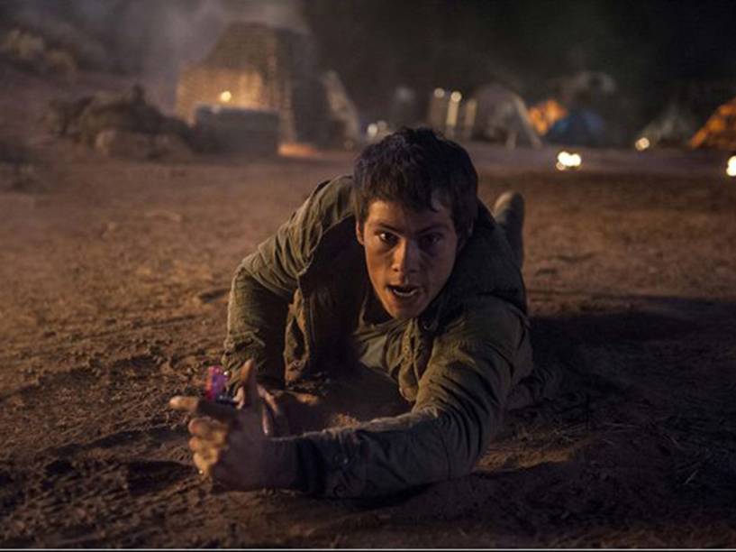 Thomas (Dylan OBrien) no filme Maze Runner: Prova de Fogo