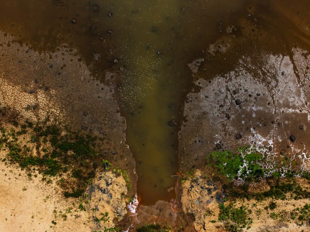 <p>Vista aérea do Sistema Cantareira, interior do estado de São Paulo - 23/02/2015</p>