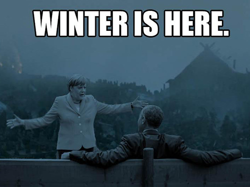 Memes de Merkel e Obama