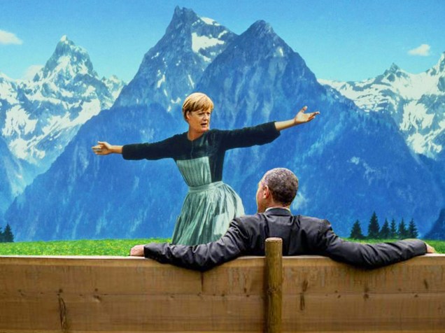Memes de Merkel e Obama