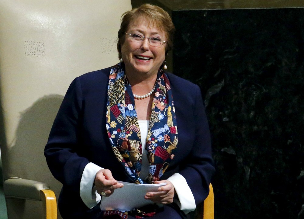 A presidente do Chile, Michelle Bachelet