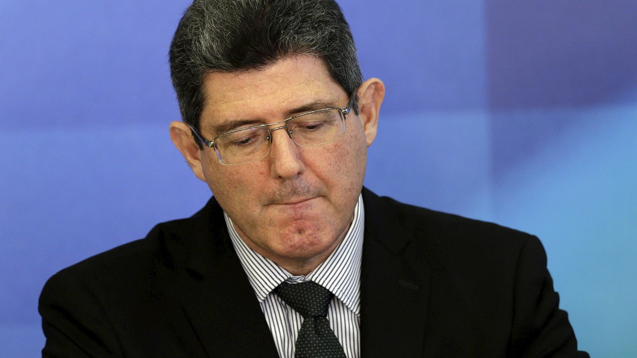Ministro Joaquim Levy no Palácio do Planalto, em Brasília. 31/8/2015
