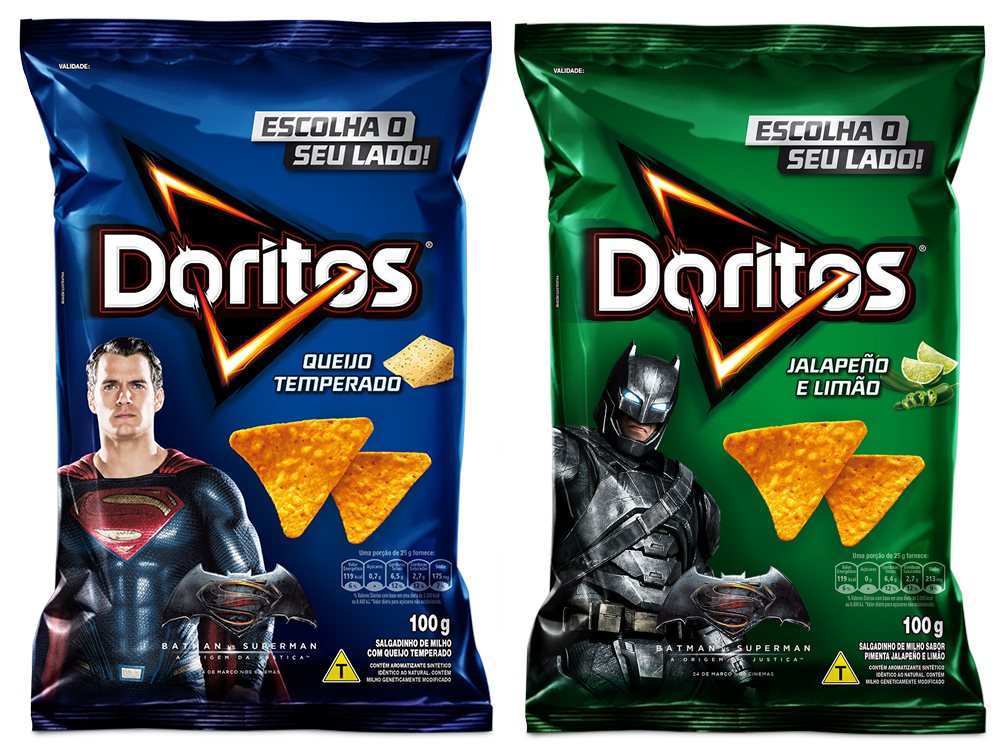 Novos sabores de Doritos inspirados no longa 'Batman vs Superman'