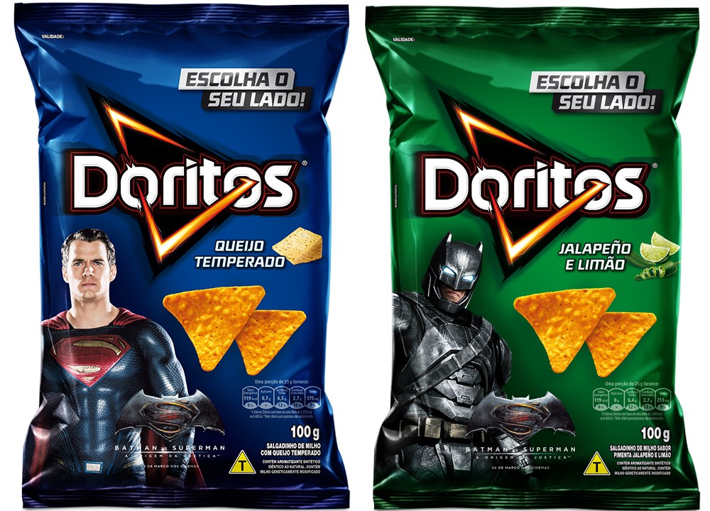 Novos sabores de Doritos inspirados no longa 'Batman vs Superman'