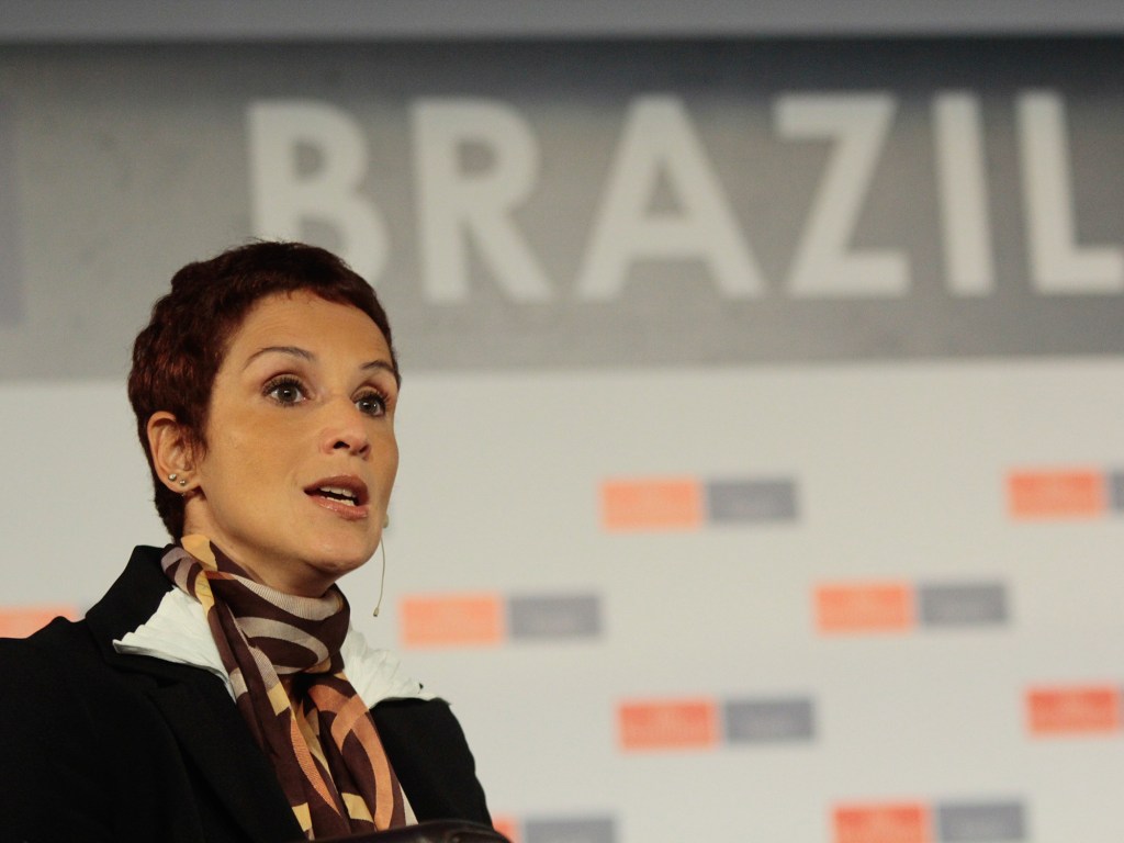 A economista Monica de Bolle em evento no espaço Grand Hyatt em São Paulo, realizado pela revista The Economist