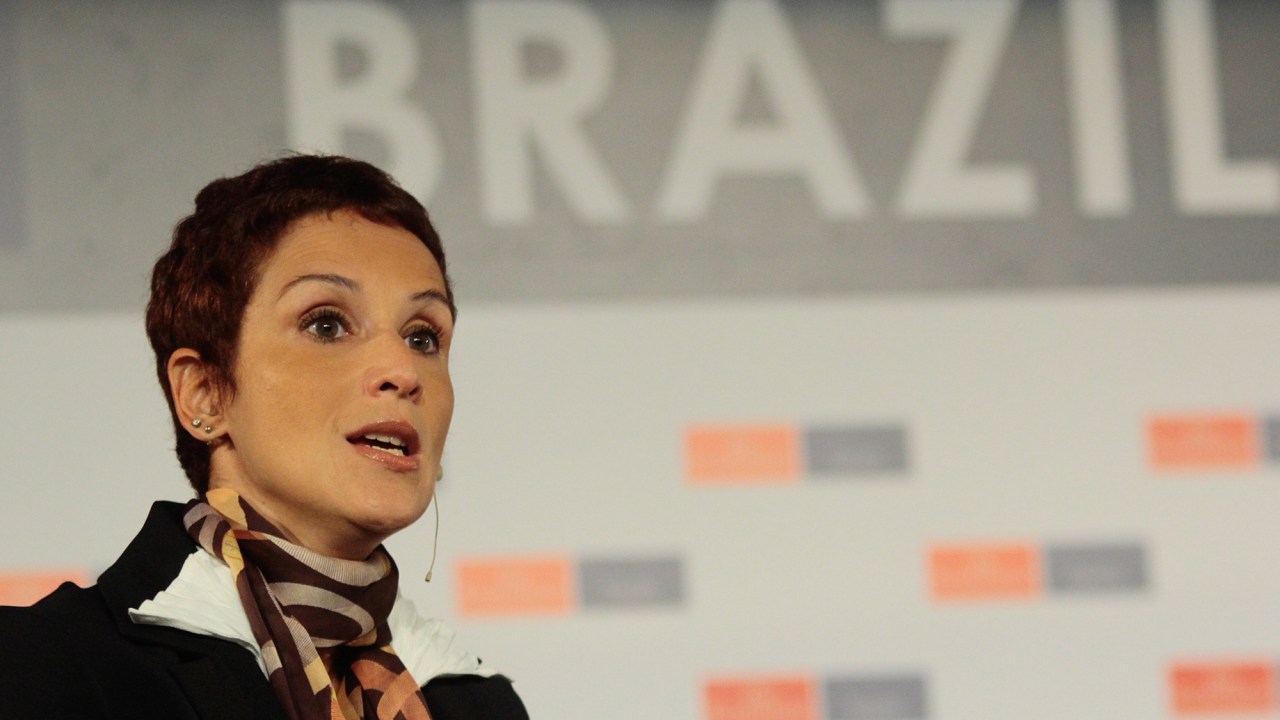 A economista Monica de Bolle em evento no espaço Grand Hyatt em São Paulo, realizado pela revista The Economist