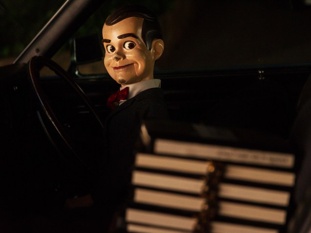 O boneco Slappy no filme Goosebumps: Monstros e Arrepios