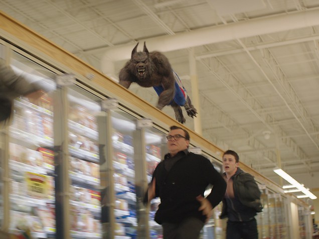 Jack Black e Dylan Minnette no filme Goosebumps: Monstros e Arrepios