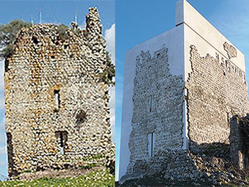 O Castelo de Matrera, na Espanha, antes e depois de sua restauração