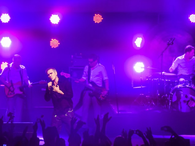O cantor e compositor britânico Morrissey se apresenta no Teatro Renault, em São Paulo