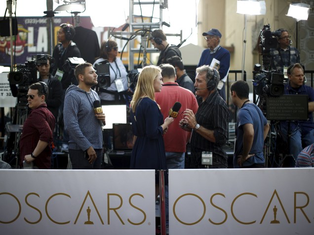 Movimentação momentos antes do início do Oscar 2016 no Teatro Dolby, em Los Angeles