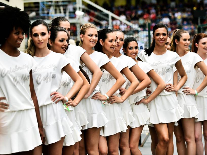 Mulheres durante o Grande Prêmio do Brasil de Formula 1 2015, realizado no autódromo de Interlagos