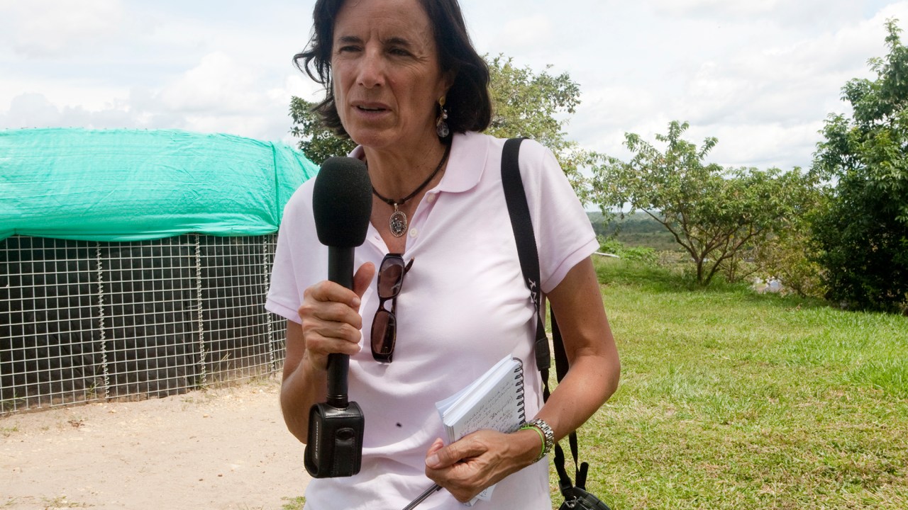 A jornalista Salud Hernandez, que desapareceu em El Tarra, na Colômbia