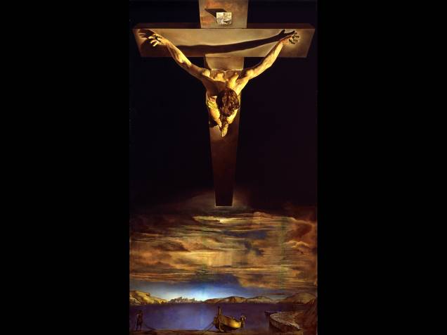 Crucificação, obra do pintor espanhol Salvador Dalí - séc XX