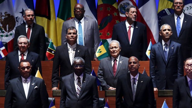 Chefes de Estado participam da cerimônia de inauguração da Cúpula das Américas, no Centro de Convenções Atlapa, na Cidade do Panamá - 10/04/2015