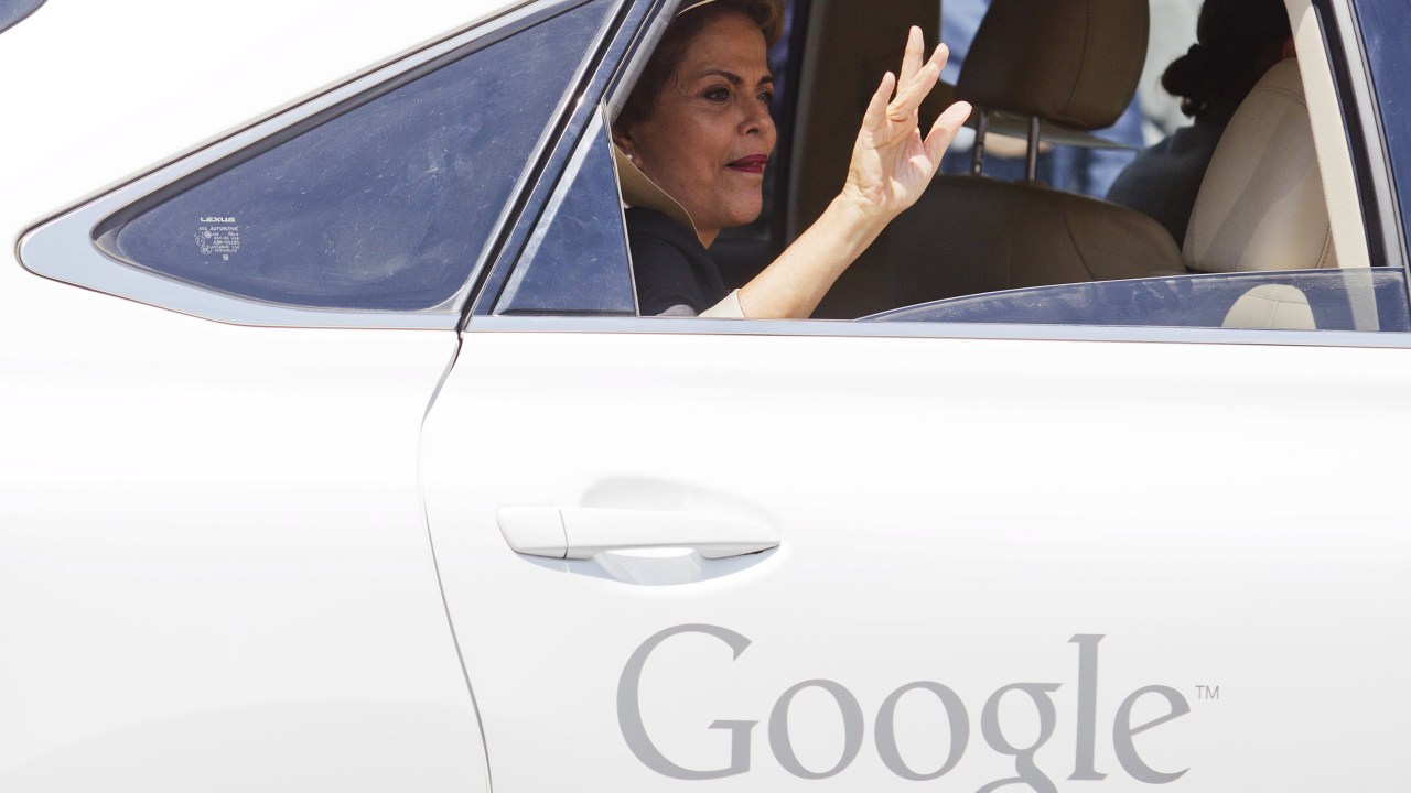 A presidente Dilma Rousseff durante visita à sede da Google, em Mountain View, na Califórnia - 01/07/2015