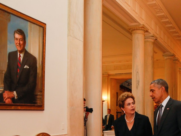 <p>Presidente Dilma Rousseff durante jantar oferecido pelo presidente dos Estados Unidos, Barack Obama na Casa Branca em Washington - 29/06/2015</p>