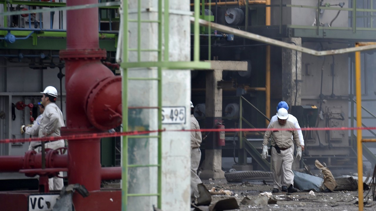 Explosão em petroquímica no México