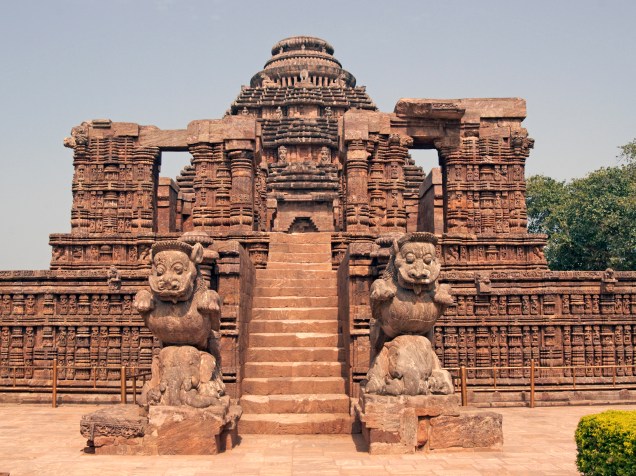 Templo do Sol dedicado a Surya, o deus do Sol, localizado no vilarejo histórico de Konarak, na província de Orissa, na Índia