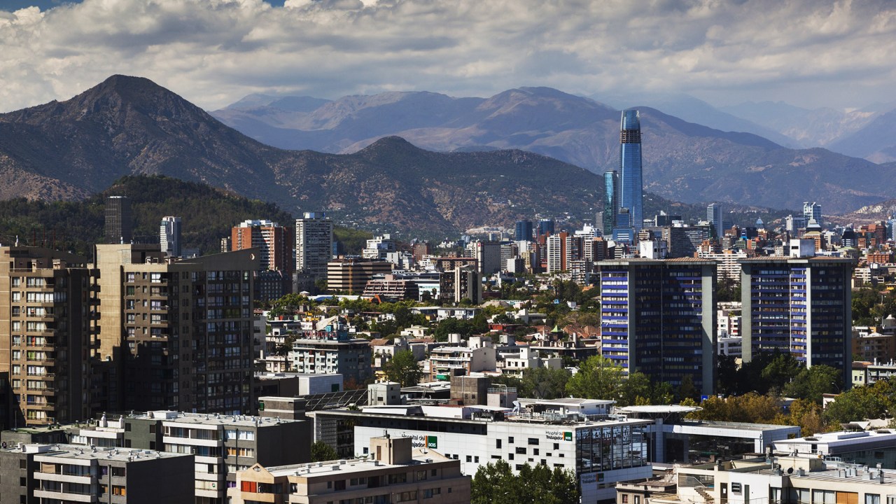 Cidade de Santiago, no Chile