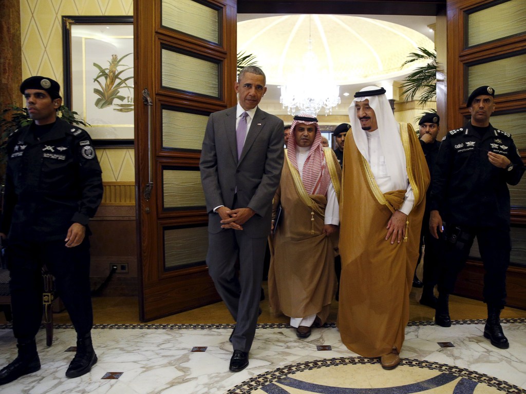 Barack Obama e o rei saudita Salman