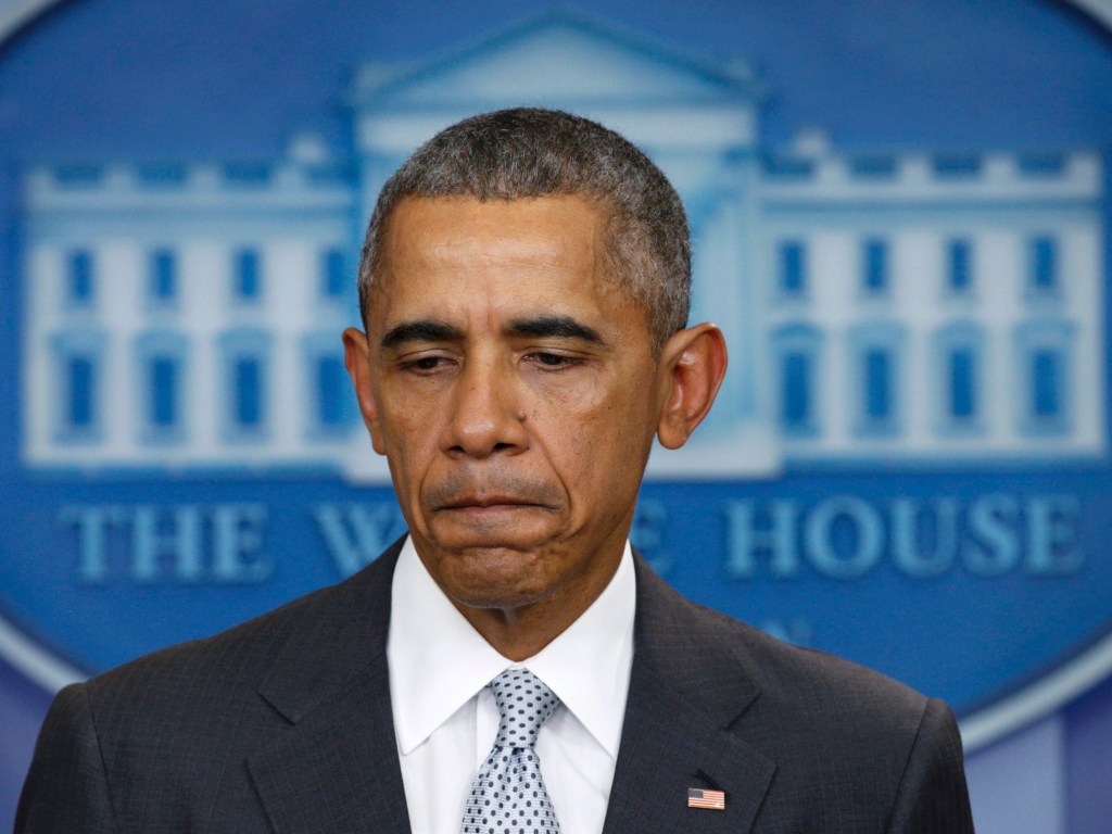 Presidente dos Estados Unidos, Barack Obama faz pronunciamento sobre os ataques terroristas em Paris, na Casa Branca, em Washington - 13/11/2015