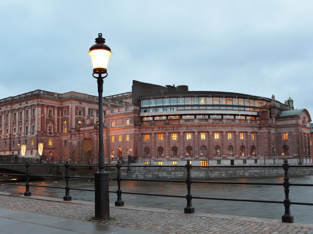 Riksdag, sede do Parlamento sueco em Estocolmo
