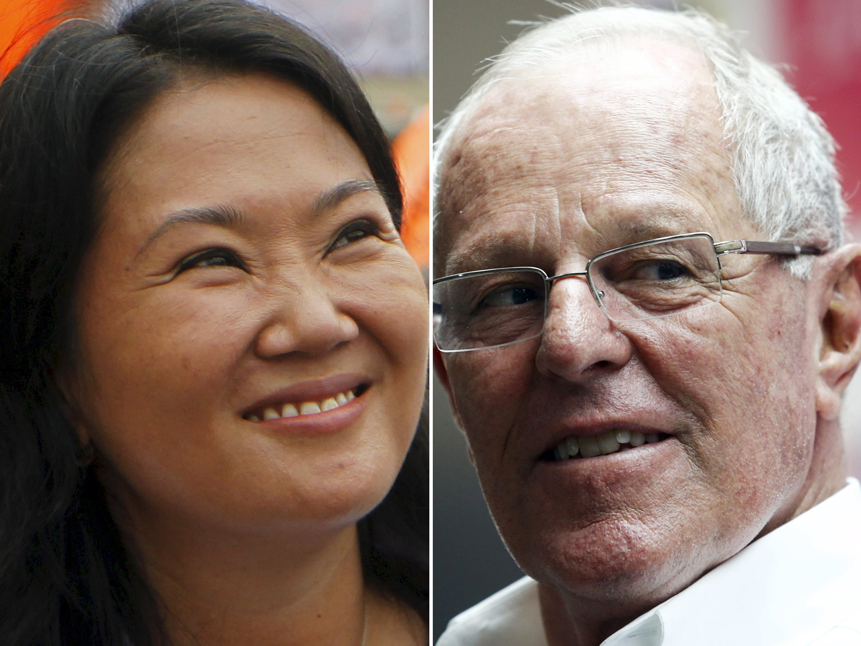 Keiko Fujimori e Pedro Pablo Kuczynski