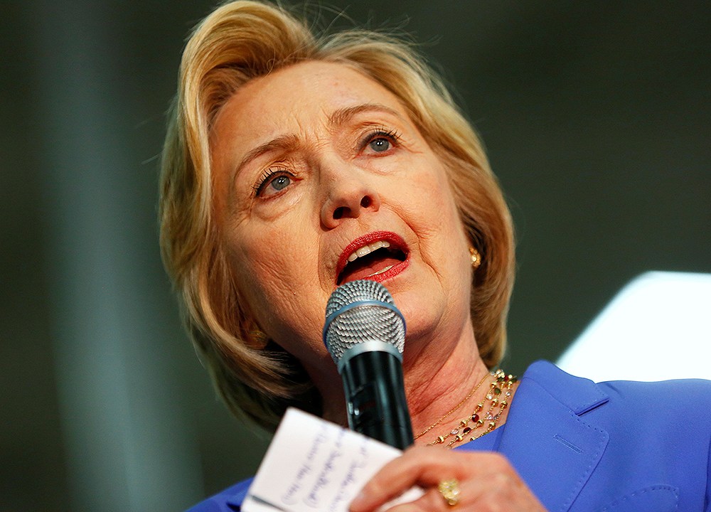 A candidata democrata à presidência dos Estados Unidos, Hillary Clinton - 15/05/2016