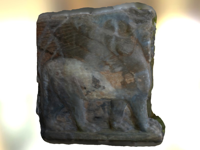 <p>Lamassus 3D: voluntários ao redor do mundo contribuíram com imagens para a reconstrução da obra.</p>