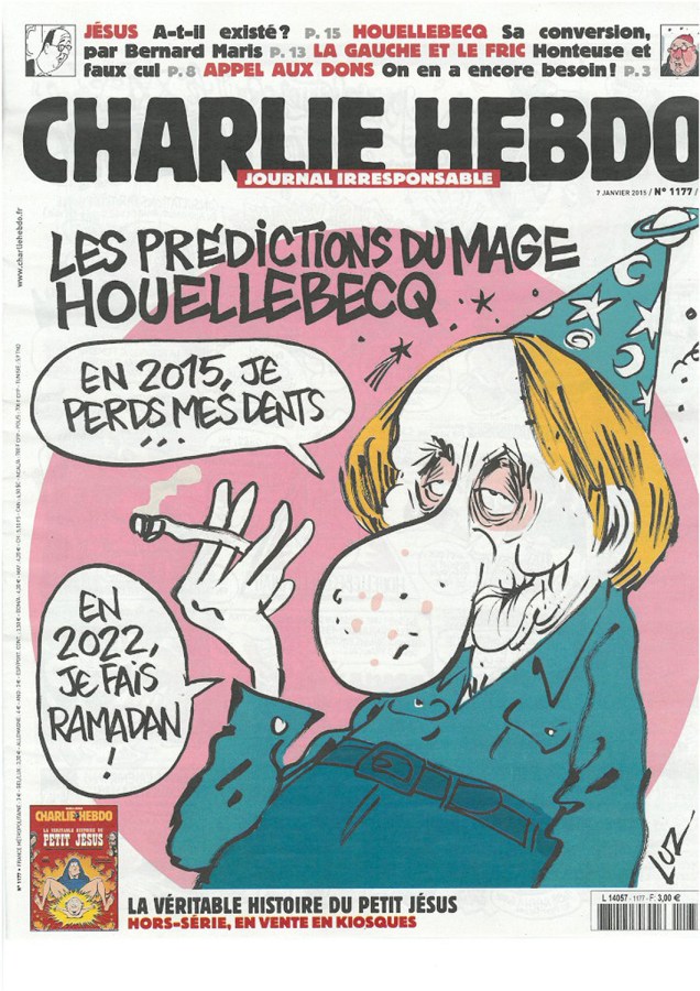 Capa do último número da Charlie Hebdo