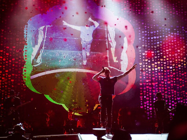 Os britânicos Coldplay se apresentam com a turnê do álbum A Head Full of Dreams no Allianz Parque em São Paulo - 07/04/2016
