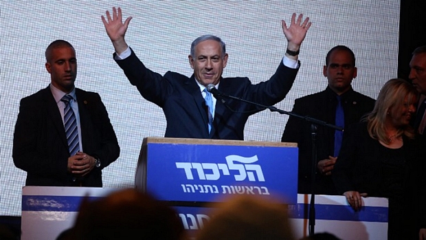 Em Tel Aviv, Netanyahu comemora a vitória do Likud nas eleições de Israel