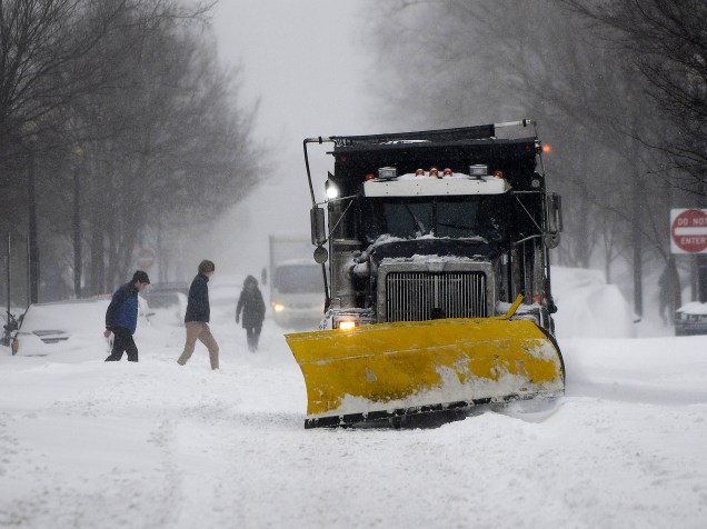 Tempestade de inverno provoca transtornos em Washington, nos Estados Unidos