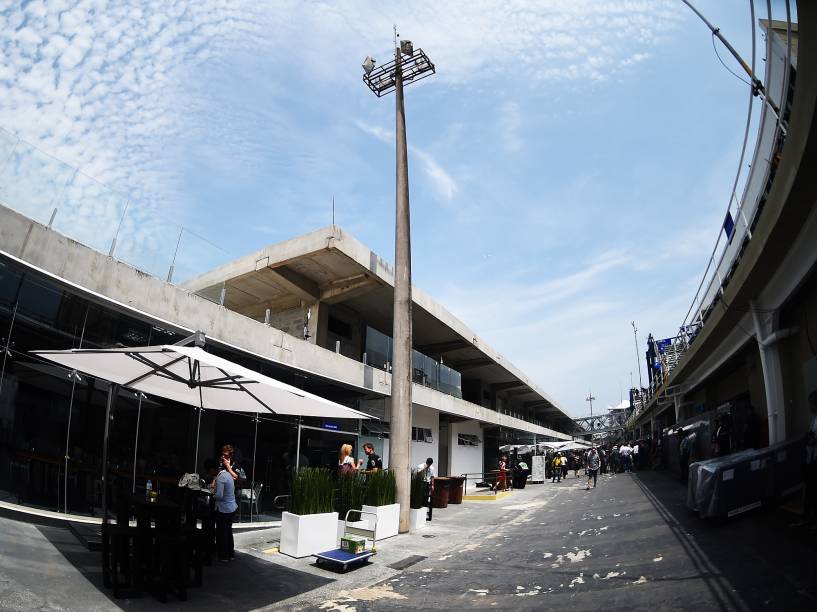 Paddock de Interlagos reformado para receber o GP Brasil de Fórmula 1, em São Paulo