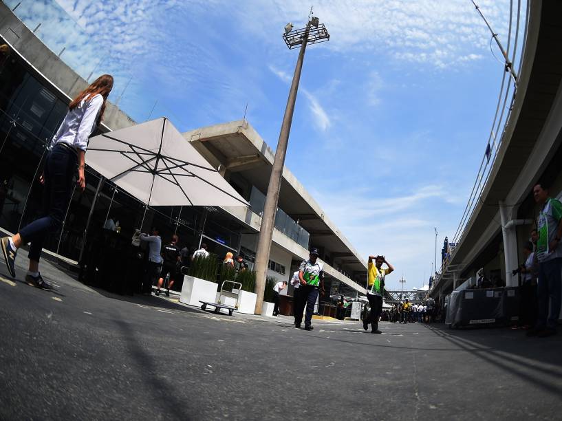 Paddock de Interlagos reformado para receber o GP Brasil de Fórmula 1, em São Paulo