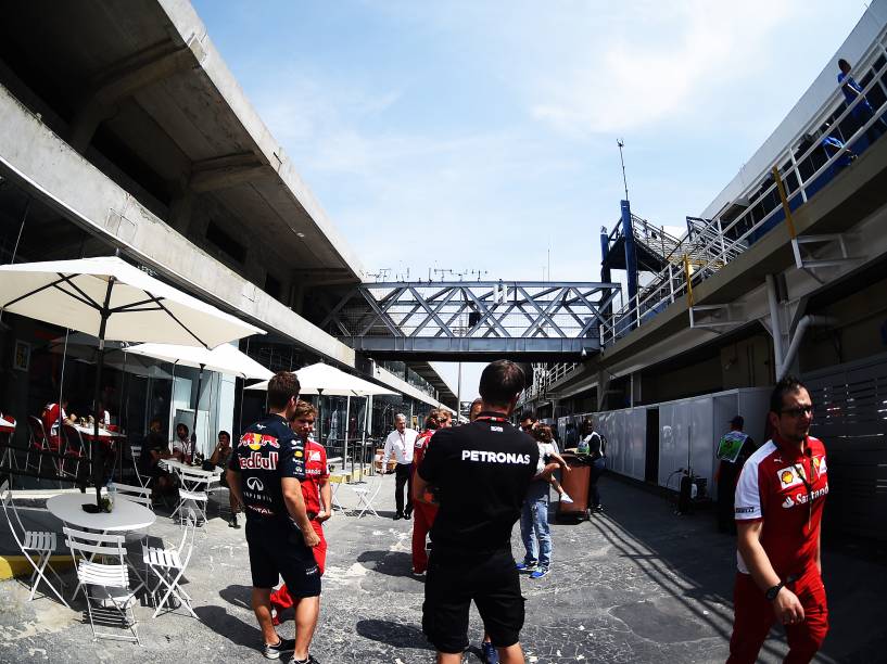 Paddock de Interlagos reformado para receber o GP Brasil de Fórmula 1, em São Paulo