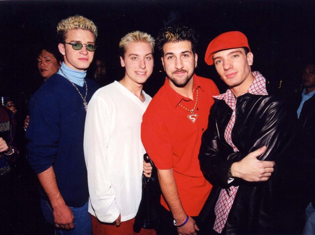 Justin Timberlake, Lance Bass, Joey Fatone e JC Chasez do NSync