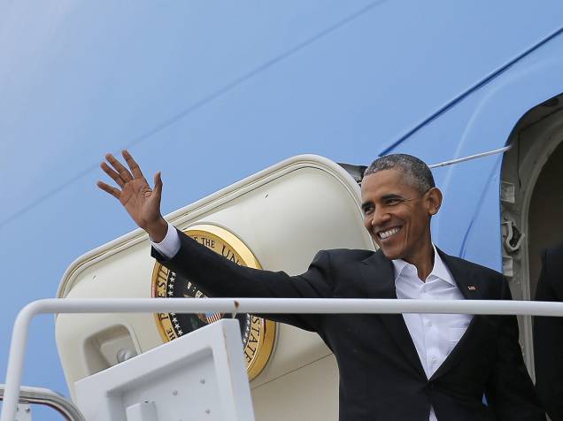 O presidente Barack Obama partiu dos Estados Unidos neste domingo (20) para a história visita a Cuba