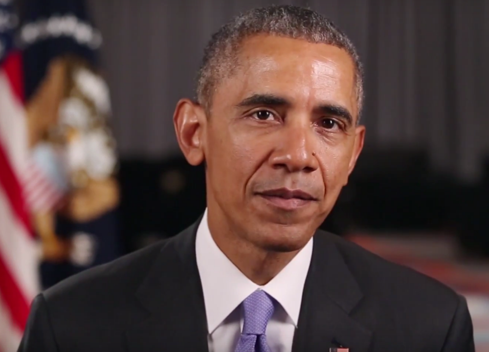 O presidente americano Barack Obama em vídeo transmitido na final do programa 'American Idol'